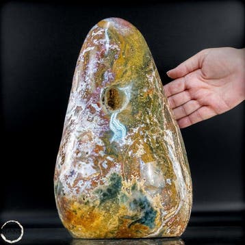 Ocean Jasper vrije vorm met natuurlijke druse – uniek