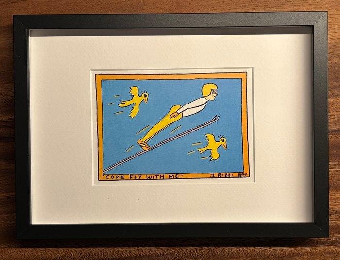 James Rizzi (1950-2011) - Come Fly with Me, Antiek en Kunst, Kunst | Designobjecten