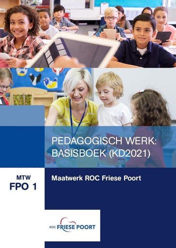 MTW FPO 1 Maatwerk ROC Friese Poort Basis Peda 9789400233331, Zo goed als nieuw