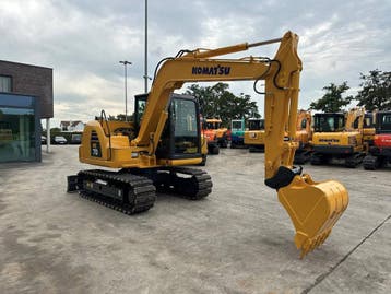 Veiling: Midigraafmachine Komatsu PC70-8 Diesel 2014, Ophalen, Graafmachine