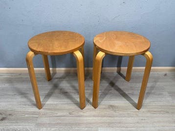 IKEA - Kruk - Hout - Twee krukjes, 2000