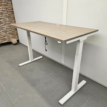 Assmann elektrisch zit-sta bureau | 2-motor | kleine schade, Ophalen of Verzenden, Nieuw