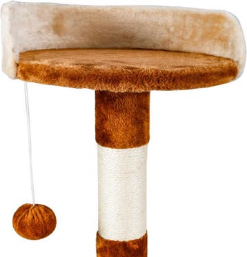 Krabpaal voor katten - 60x56,5x111,5 cm -  Beige/Bruin - Nob, Dieren en Toebehoren, Verzenden, Zo goed als nieuw