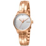 Esprit dames elegante horloge - roze goud kleur - 3ATM -, Nieuw