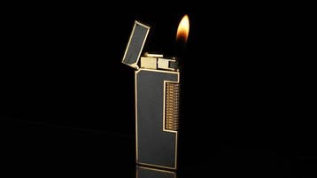 Dunill - Lacquer Pattern Rollagas Lighter - Zonder, Nieuw
