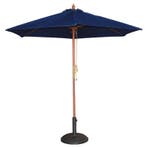 Parasol rond donkerblauw 3 meter Bolero, Verzenden, Nieuw in verpakking