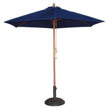 Parasol rond donkerblauw 3 meter Bolero, Verzenden, Nieuw in verpakking