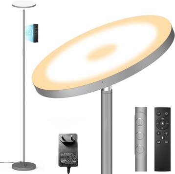 Dimbare Staande Lamp | Afstandsbediening | Tweedekansje, Overige materialen, Ophalen of Verzenden, Zo goed als nieuw, Modern
