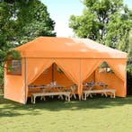 vidaXL Partytent Oranje 292 x 580 x 315 cm Oxford Stof, Verzenden, Nieuw, Partytent