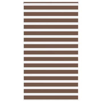 vidaXL Zebra rolgordijn 125x230 cm stofbreedte 120,9cm, Verzenden, Nieuw, Bruin