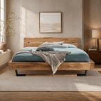 Van Schaik Lukas Eiken Balkenbed - 200 x 200, Nieuw