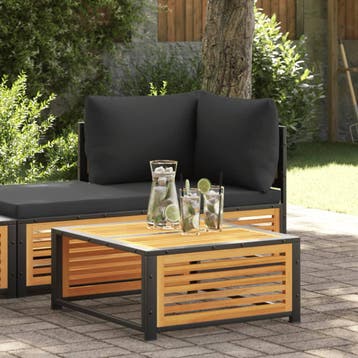 vidaXL Tuintafel 68x68x30 cm massief acaciahout, Verzenden, Nieuw, Hardhout