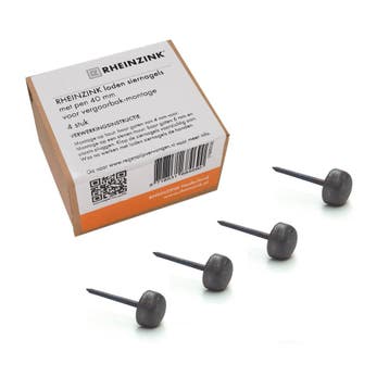 Loden siernagel rond model pen 40mm - 4 stuks, Ophalen of Verzenden, Nieuw
