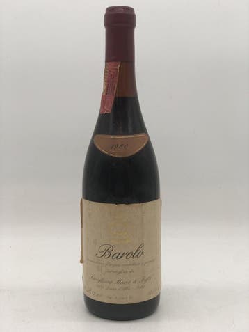 1 x 75cl Barolo Mario Savigliano & Figlio 1980 (Piemonte), Ophalen of Verzenden, Nieuw, Italië, Rode wijn