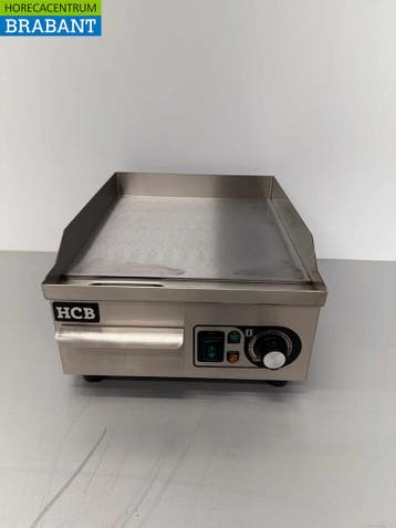 HCB RVS Grillplaat Bakplaat Glad 36 cm 230V Horeca, Ophalen of Verzenden, Nieuw in verpakking
