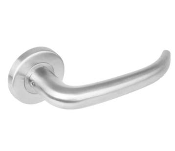 Intersteel deurklink Sabel op rond rozet rvs, Verzenden, Nieuw