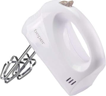 Beper Handmixer Duifgrijs | 150W | Retourkoopje, Gebruikt, 3 snelheden of meer, Ophalen of Verzenden, Vaatwasserbestendig