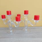 FLAMANT - ORAN - Kandelaar mondgeblazen (2) - Glas -, Antiek en Kunst