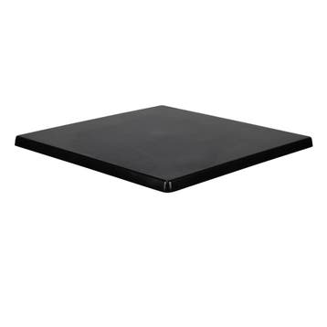 Tafelblad | Zwart | In-/Outdoor | 700x700x30(h)mm Werzalit, Verzenden, Nieuw in verpakking