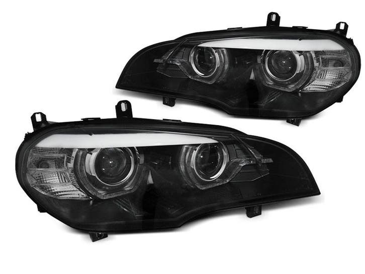 Carnamics Koplampen | BMW X5 07-10 5-d (E70) | Angel Eyes zw, Auto-onderdelen, Verlichting, Nieuw, Verzenden