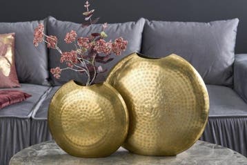 Elegante vazen set van 2 ORIENTAL 44cm goud in, Ophalen of Verzenden, Nieuw