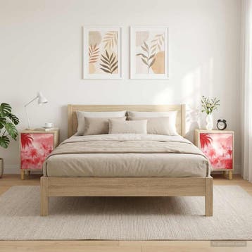 vidaXL Nachtkastje AACHEN 2 st Sonoma Eiken 36 x 33 x 50 cm, Minder dan 45 cm, Verzenden, Nieuw, Minder dan 55 cm