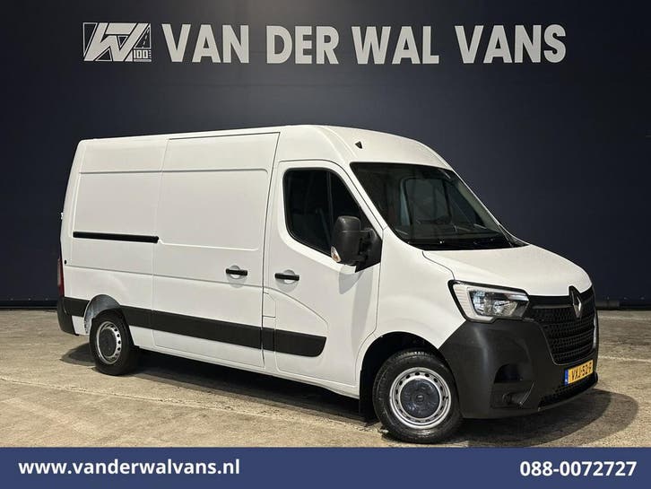 Renault Master | 2.3 dCi 136pk L2H2 Euro6 Airco | Navigatie, Auto's, Gebruikt, Euro 6, Renault, Wit