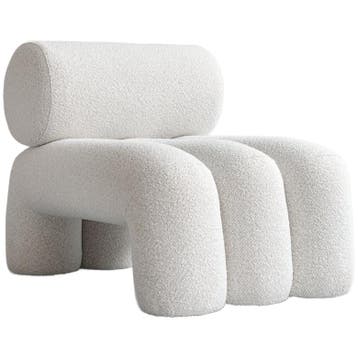 101 Copenhagen Fauteuil Foku - Off White - Ongebruikt, 75 tot 100 cm, Ophalen of Verzenden, Zo goed als nieuw, Stof