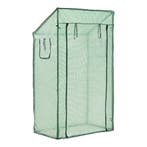 [en.casa] Tuinkas Marzano kweekkas 100x60x143-174 cm groen, Tuin en Terras, Tuinhuizen, Verzenden, Nieuw