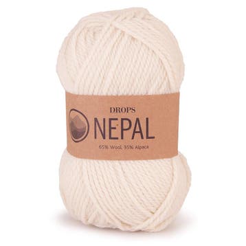DROPS Nepal Uni Colour - 0100 naturel - Wol Garen, Ophalen of Verzenden, Nieuw