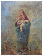 Spaanse school (XIX) - Virgen Inmaculada Concepción, Antiek en Kunst, Kunst | Schilderijen | Klassiek