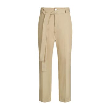 Liu Jo • beige chino met lint • 40 (IT46), Kleding | Dames, Maat 38/40 (M), Verzenden, Liu Jo, Beige