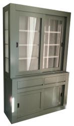 Engels groen strakke buffetkast Petten 140cm, Ophalen of Verzenden, Nieuw