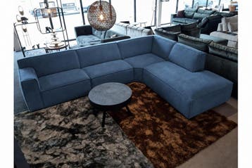 Hoekbank Leeuwarden - hoekbanken - Blauw, Nieuw, 150 cm of meer, Overige materialen, 300 cm of meer