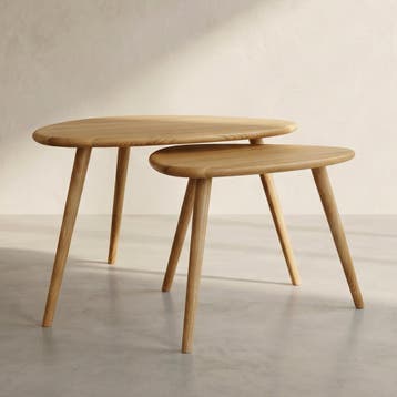 *WOONWINKEL* Kare Design Vigo Eiken Bijzettafels Organisch, Verzenden, Nieuw