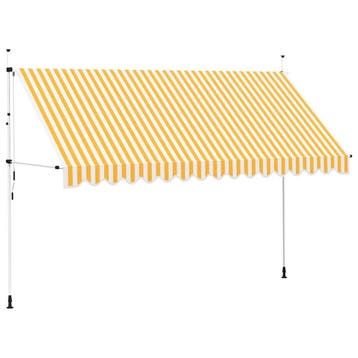 Knikarmscherm handmatig 4m | Laatste Stuk!, Overige typen, Ophalen of Verzenden, Zo goed als nieuw, 250 cm tot 450 cm