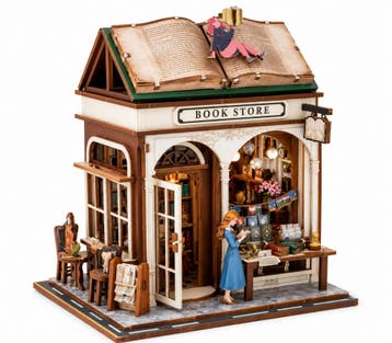 PlayfulMario Boekenwinkel - Bookstore met verlichting 148..., Verzenden, Nieuw
