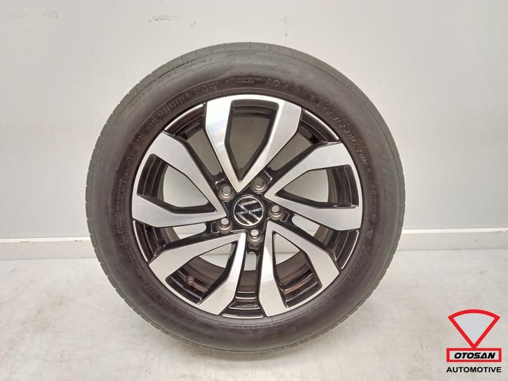 VW Golf 8 Velg Galway Origineel + band 5H0601025AC 5x112, Auto-onderdelen, Carrosserie en Plaatwerk, Gebruikt, Volkswagen, Ophalen