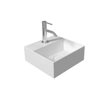Fontein Salenzi Spy 30x30 cm Glans Wit (inclusief, Ophalen of Verzenden, Nieuw