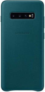 Samsung Lederen Cover - voor Samsung Galaxy S10 Plus - Groen, Ophalen of Verzenden, Nieuw