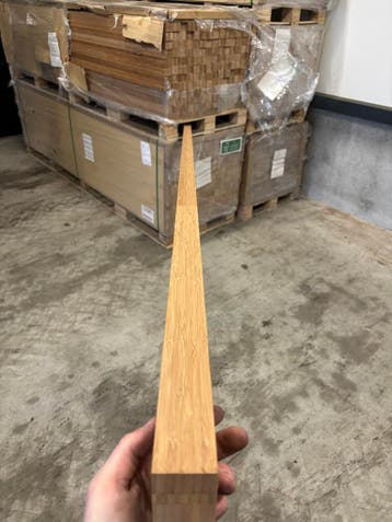 Bamboe FSC balken, Ophalen, 25 tot 50 mm, Nieuw, 250 tot 300 cm