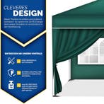 Zijwand voor paviljoen - 3x3m - 2 stuks - Groen - Tillvex®, Verzenden, Zo goed als nieuw