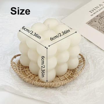 Sfeervolle Vanille Geur Bubble Kaars - Decoratieve Soja Wax, Huis en Inrichting, Verzenden, Nieuw