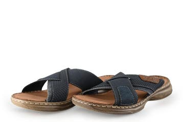 Rieker Slippers in maat 44 Blauw, Kleding | Heren, Slippers, Zo goed als nieuw, Rieker, Verzenden