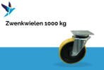 Zwenkwiel - 1000G, Doe-het-zelf en Verbouw, Zwenkwielen, Verzenden, Nieuw