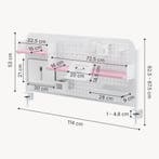 Bureau organizer Sauda wit en roze [en.casa], Verzenden, Nieuw