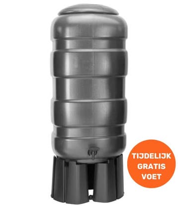 250 liter regenton antraciet Anzar XL, Nieuw