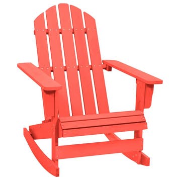 vidaXL Schommelstoel Adirondack massief vurenhout rood, Verzenden, Nieuw, Hout