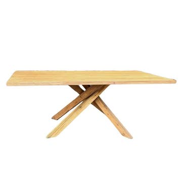 Stel uw robuuste rechthoekige tafel samen -  160x90 cm, Ophalen of Verzenden, Nieuw