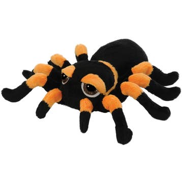 Tarantula knuffel - pluche spin - zwart/oranje - 33 cm, Verzenden, Nieuw